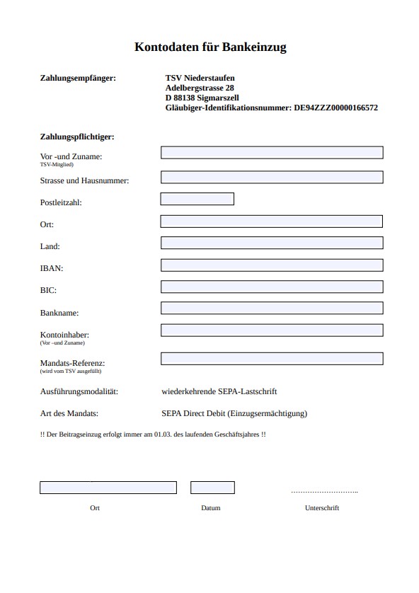 Mitgliedsantrag 2023